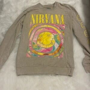 NIRVANA Tan Sweatshirt